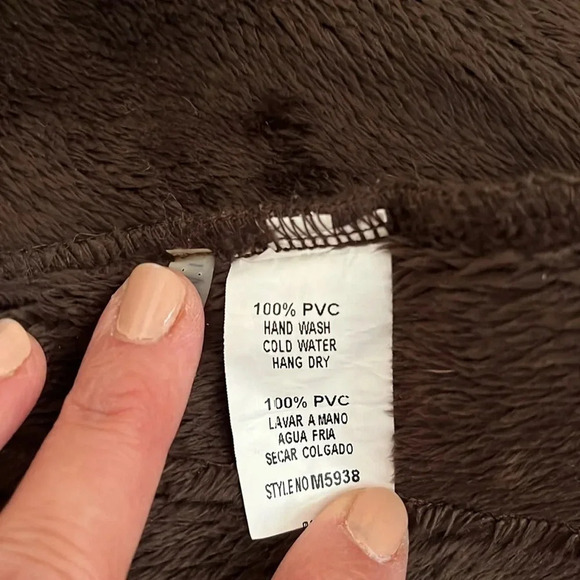 Shearling Faux Fur Jacket Brown, Size S - Picture 10 of 10